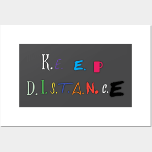 Keep distance Posters and Art